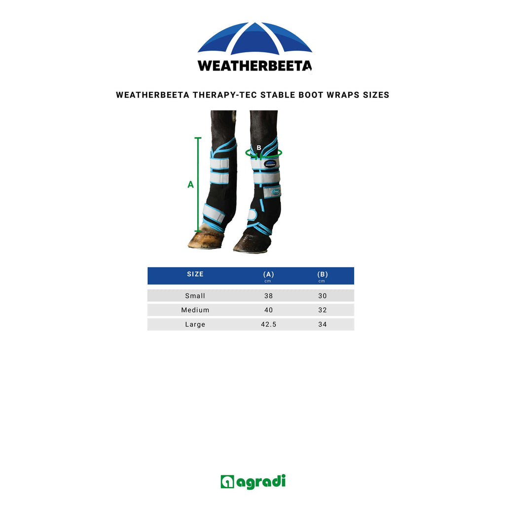 WeatherBeeta Wraps Therapy-Tec Stable Boot Schwarz/Blau