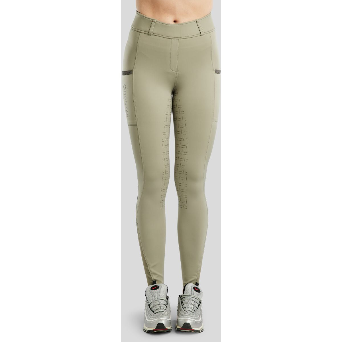Montar Reitleggings MoGaia Full Grip Dusty Green