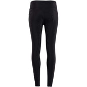 Montar Reitleggings Crystal Pull On Full Grip Schwarz