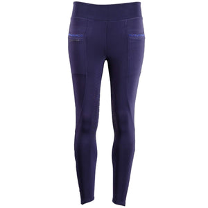 Montar Reitleggings Crystal Pull On Full Grip Navy