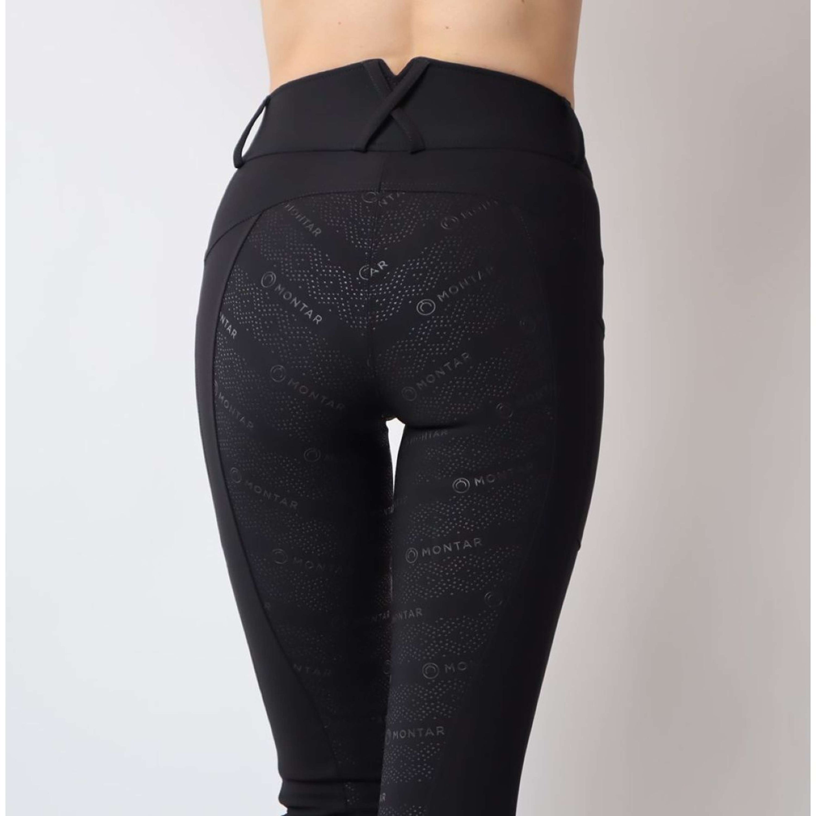 Montar Reitleggings Rosegold Logo Junior Schwarz Montar Reitleggings Rosegold Logo Junior Schwarz