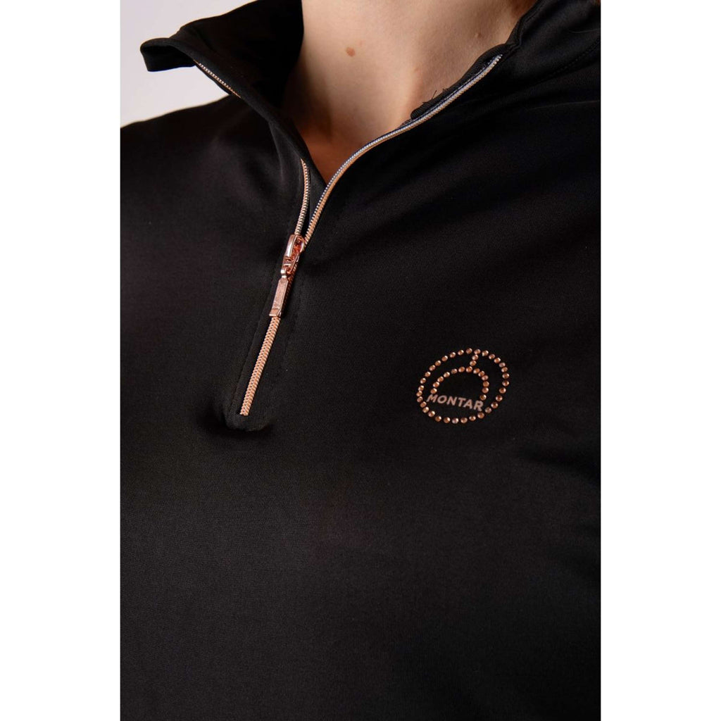 Montar Shirt Everly Rosegold Junior Lange Ärmel Schwarz
