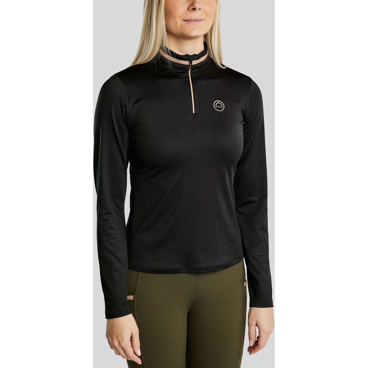 Montar Longsleeve MoGlenda Brushed Schwarz