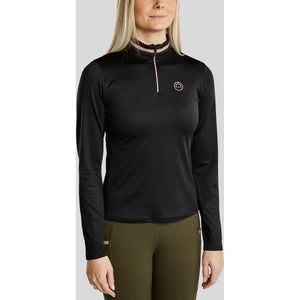 Montar Longsleeve MoGlenda Brushed Schwarz Montar Longsleeve MoGlenda Brushed Schwarz