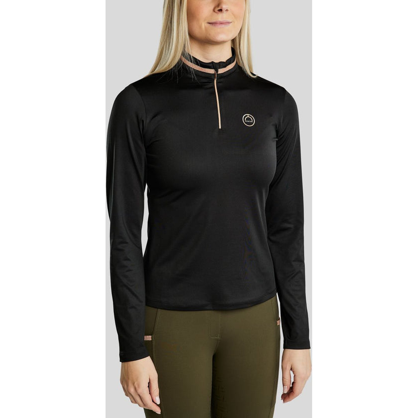 Montar Longsleeve MoGlenda Brushed Schwarz