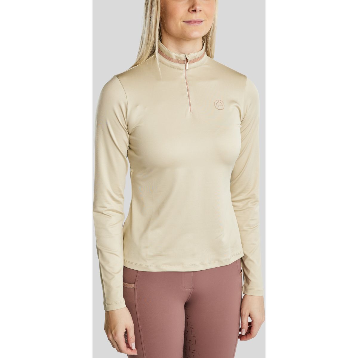 Montar Longsleeve MoGlenda Brushed Warm Light Grey