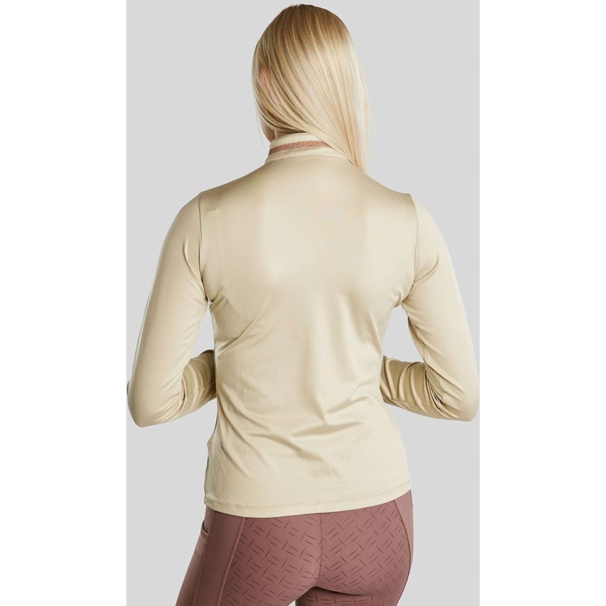 Montar Longsleeve MoGlenda Brushed Warm Light Grey