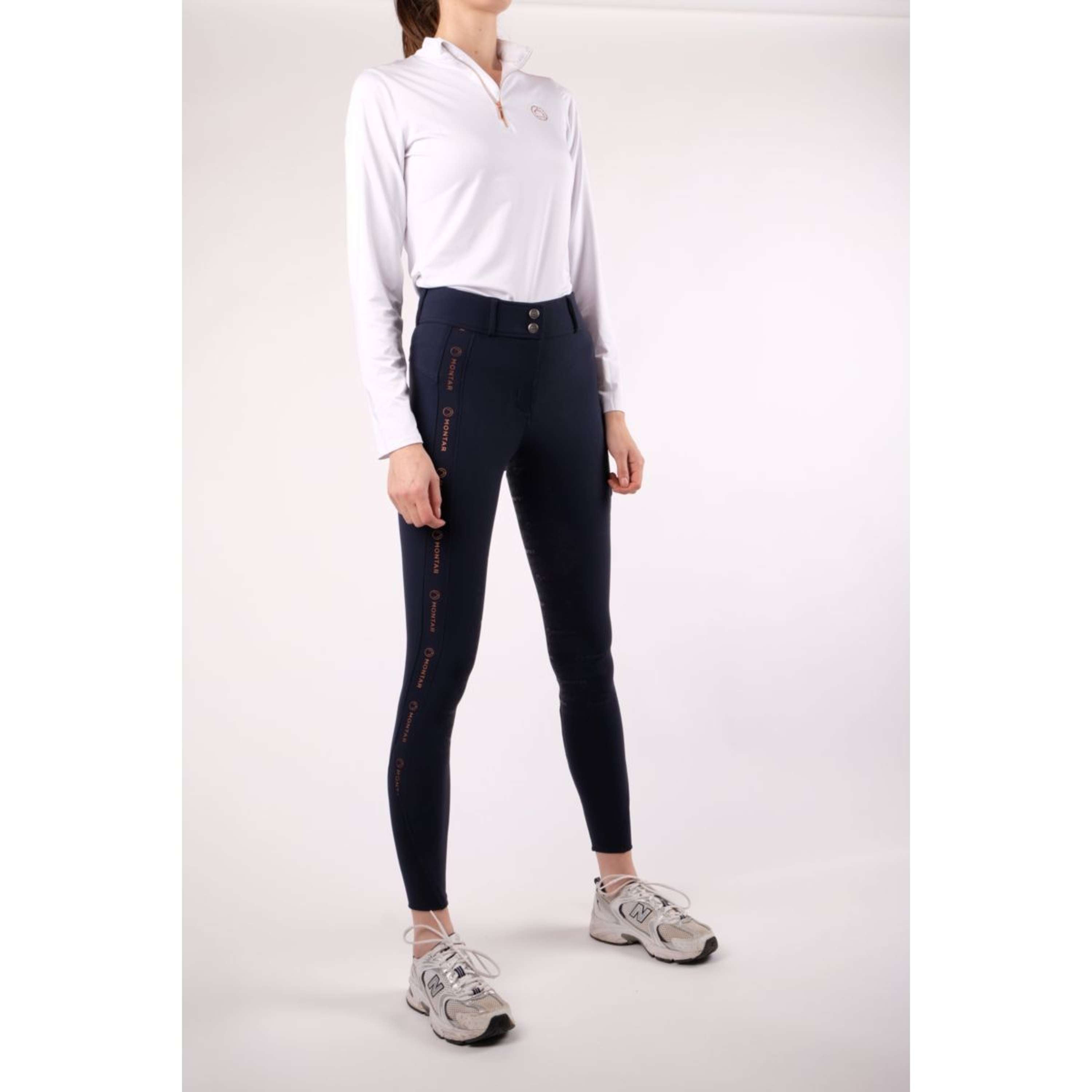 Montar Shirt Everly Rosegold Lange Ärmel Weiß