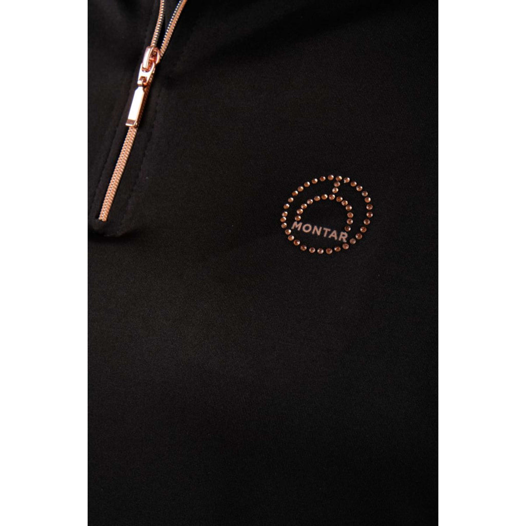 Montar Shirt Everly Rosegold Lange Ärmel Schwarz