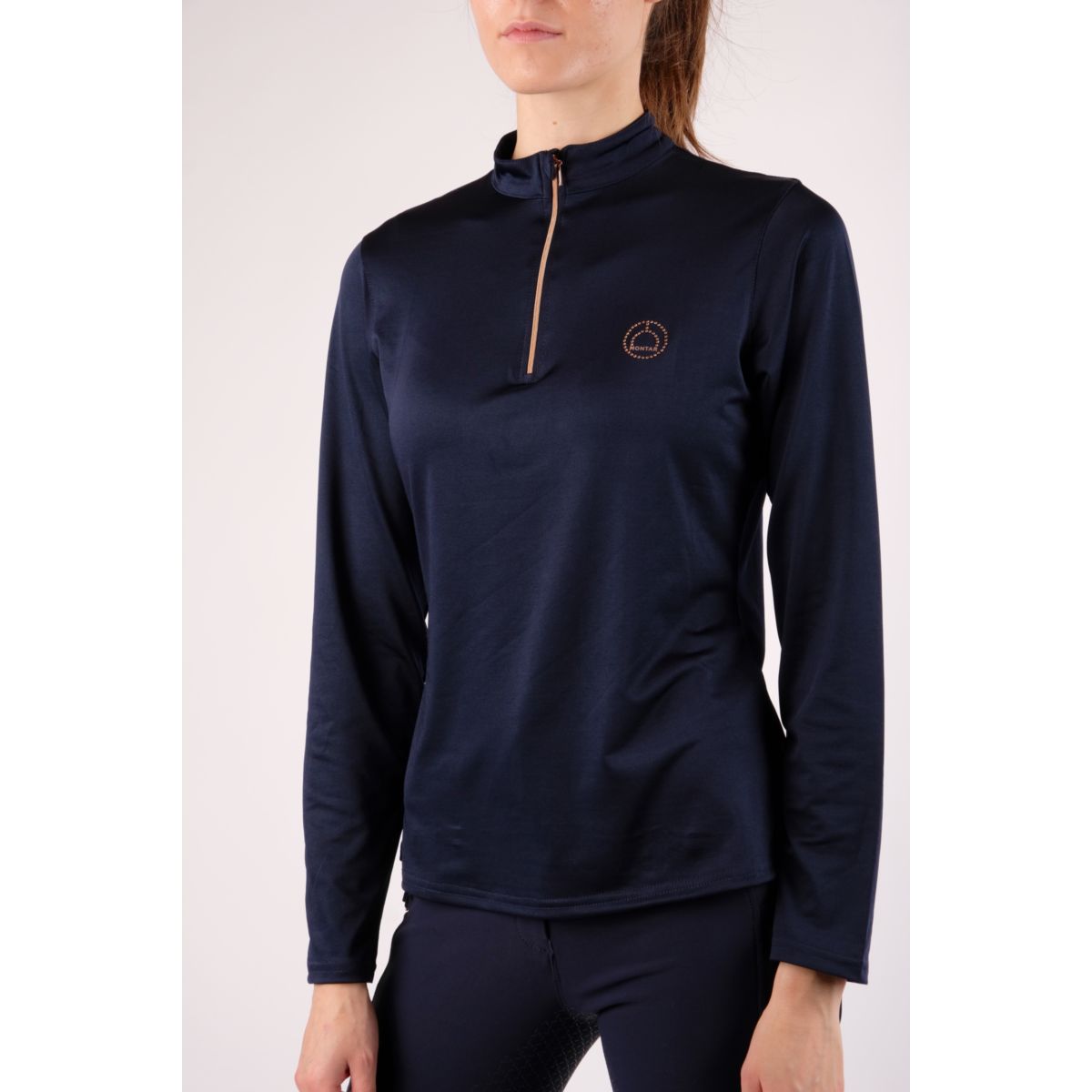 Montar Shirt Everly Rosegold Lange Ärmel Navy