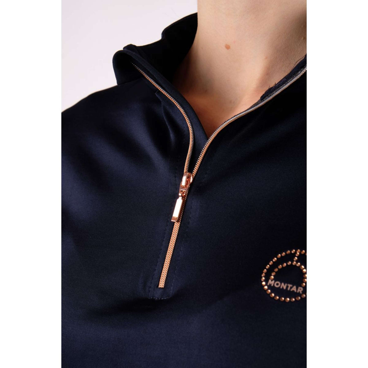 Montar Shirt Everly Rosegold Lange Ärmel Navy