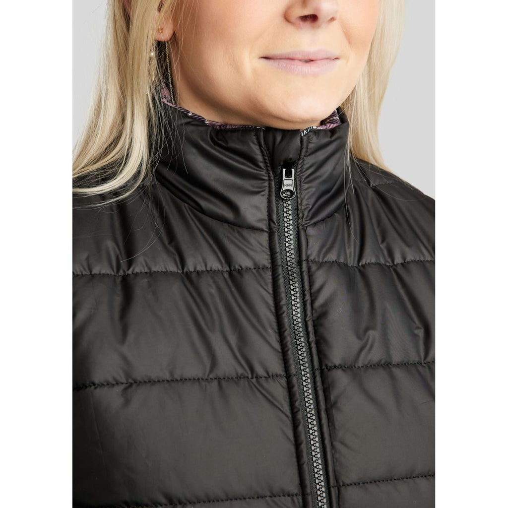 Montar Weste MoCheri Reversible Black Peony