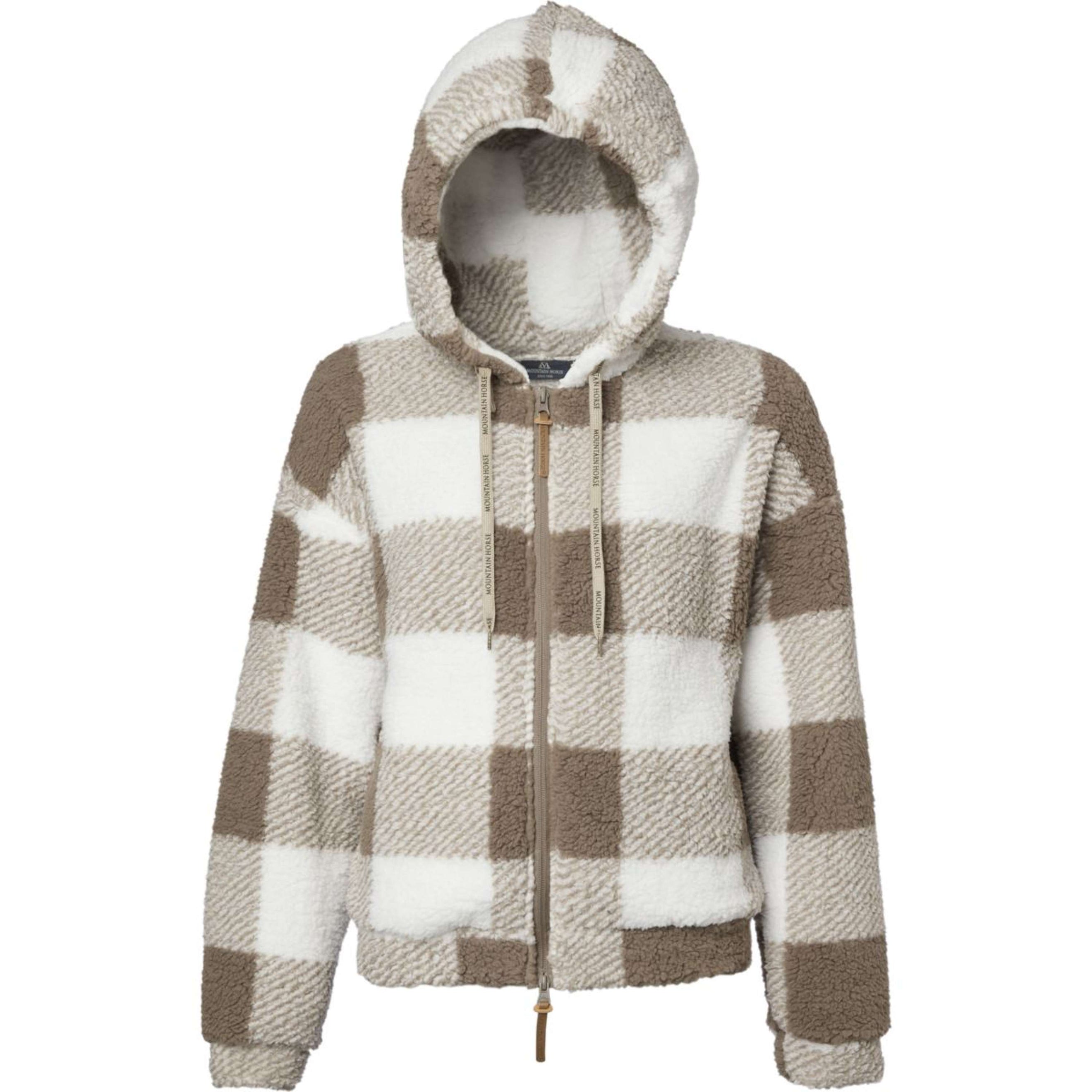 Mountain Horse Jacke Chess Fuzzy Fleece Weiß/Beige