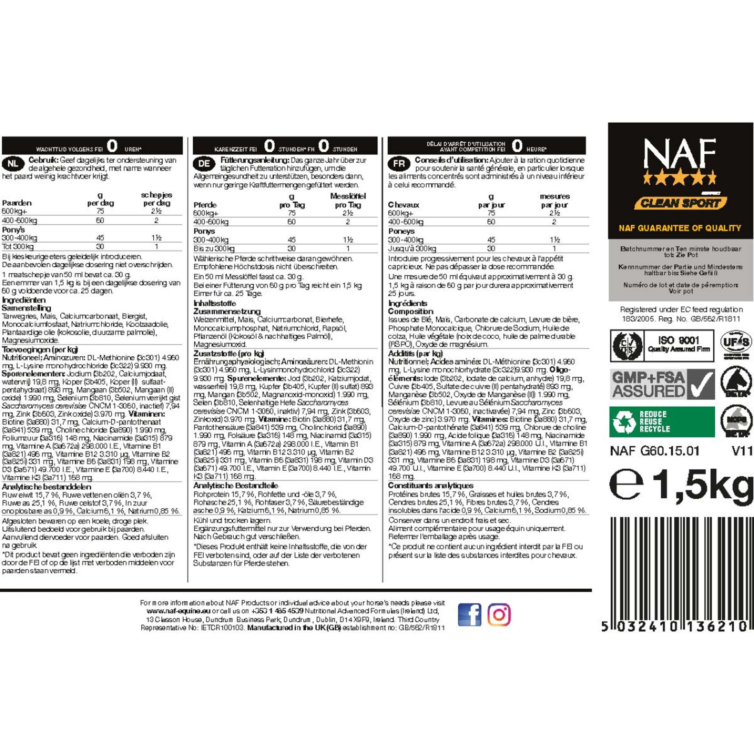 NAF General Purpose Supplement Refill NAF General Purpose Supplement Refill