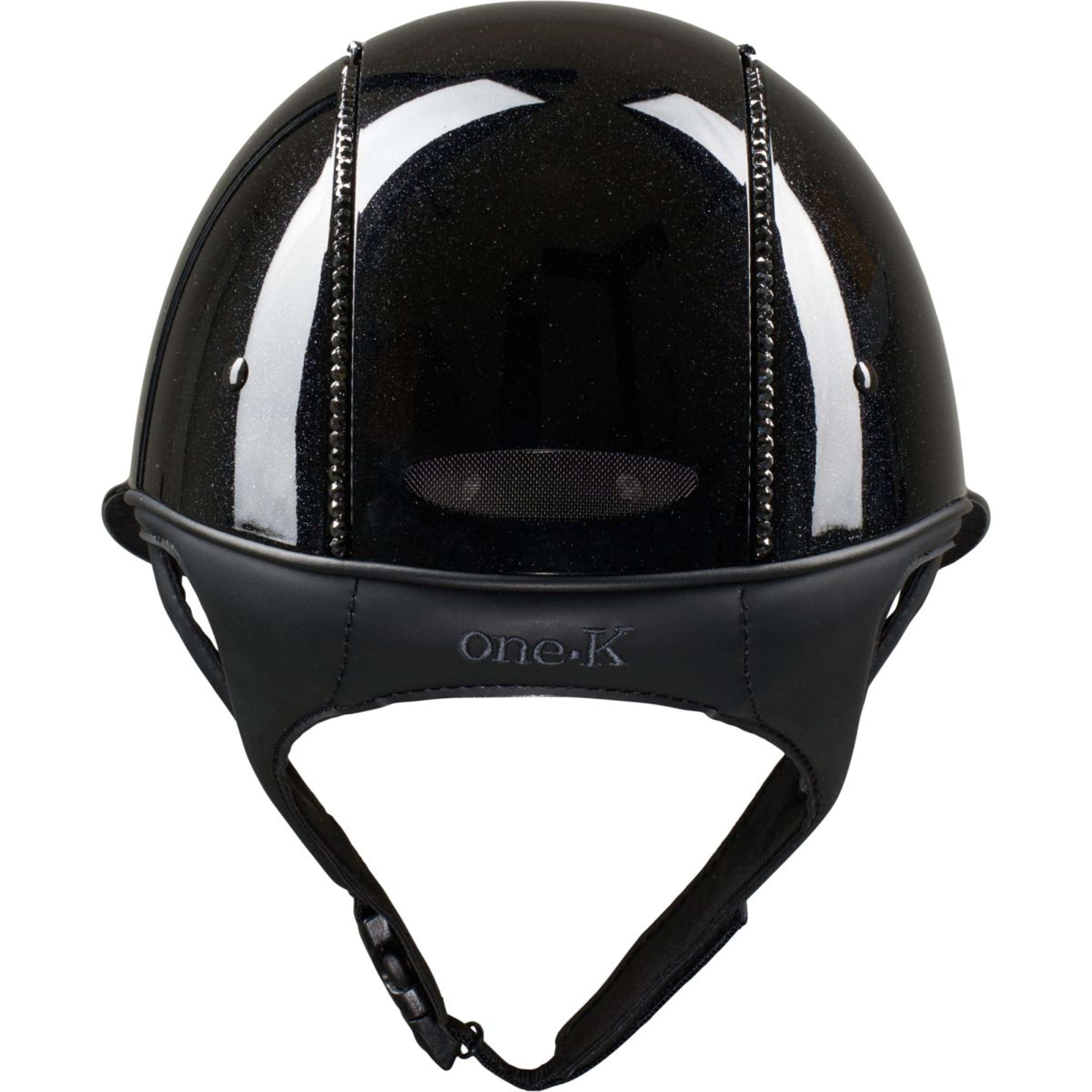 OneK Reithelm Avancé Lux Shimmer Black Swarovski Schwarz