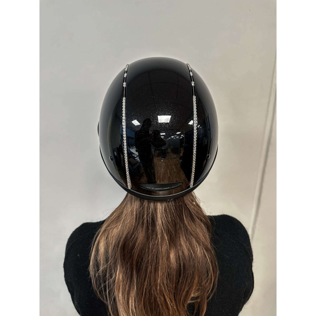 OneK Reithelm Avancé Lux Shimmer swarovski Schwarz