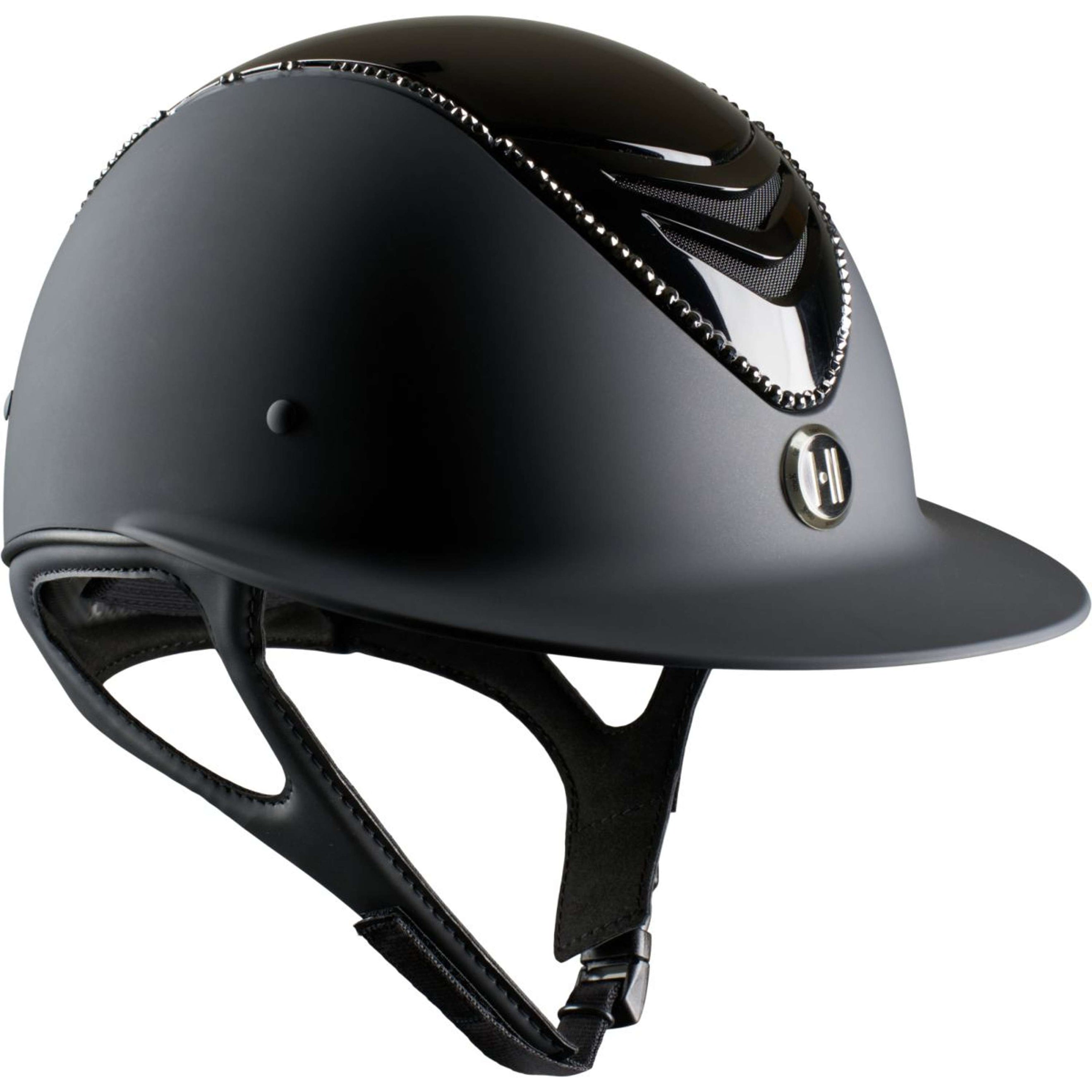 OneK Reithelm Avancé Lux Matt Glossy Top Schwarz OneK Reithelm Avancé Lux Matt Glossy Top Schwarz