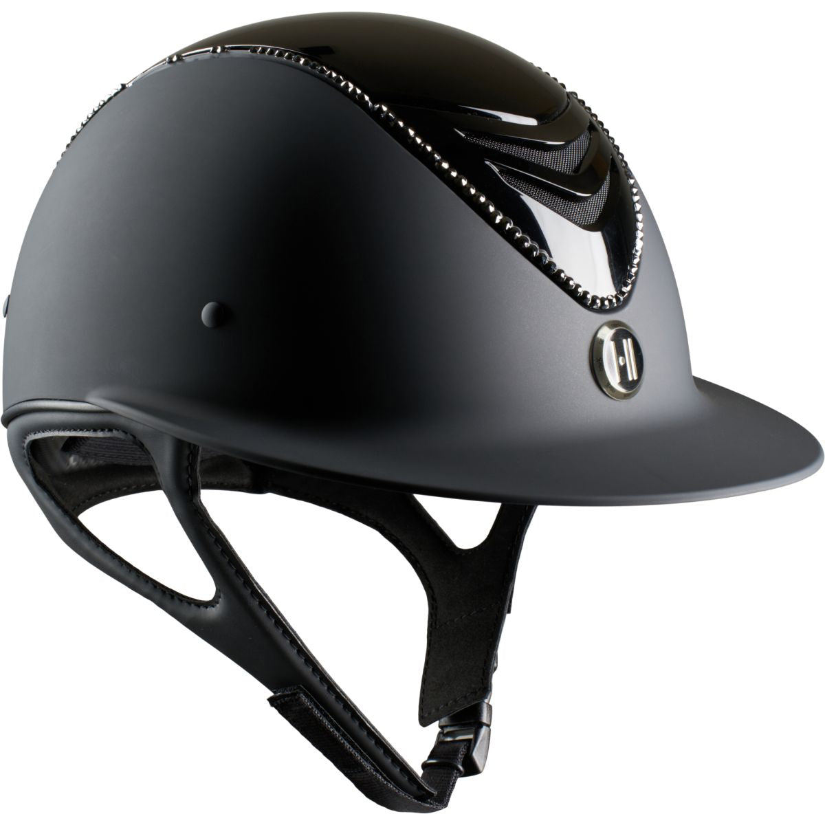 OneK Reithelm Avancé Lux Matt Glossy Top Schwarz