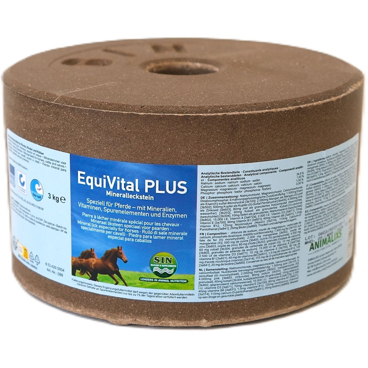 Animalixs Leckstein EquiVital Plus Braun