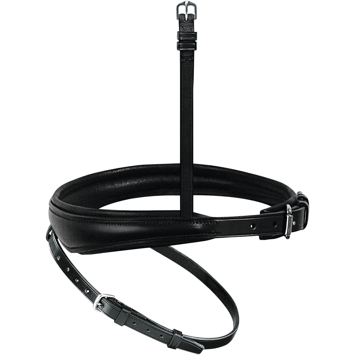 Passier Nasenriemen Englisch Kombiniert Anatomisch Schwarz/Silber