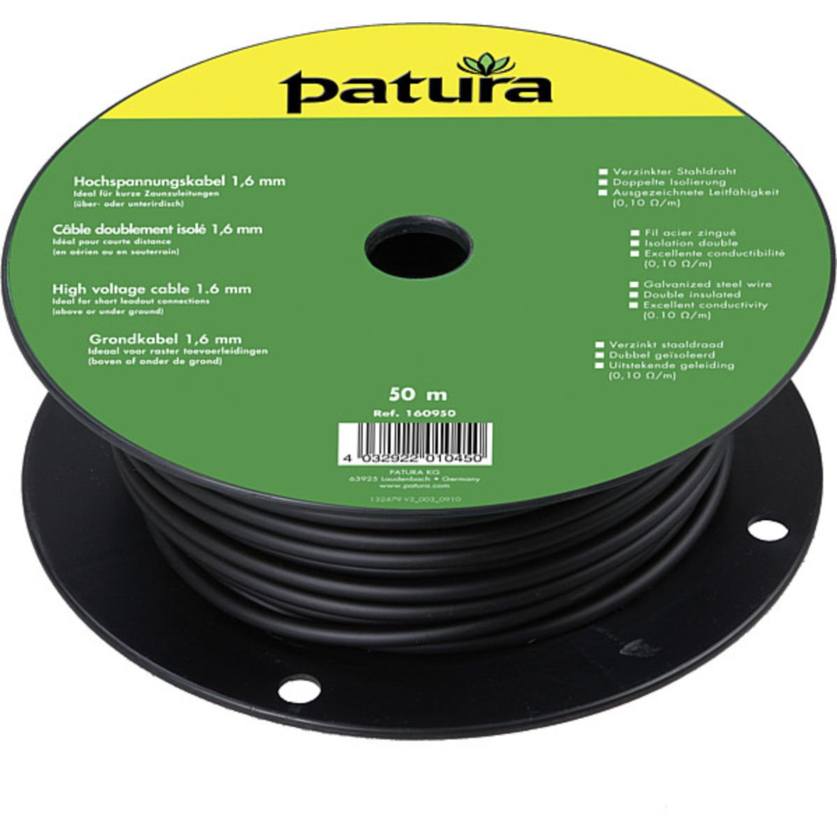 Patura Erdkabel 1,6mm Bündel 50m