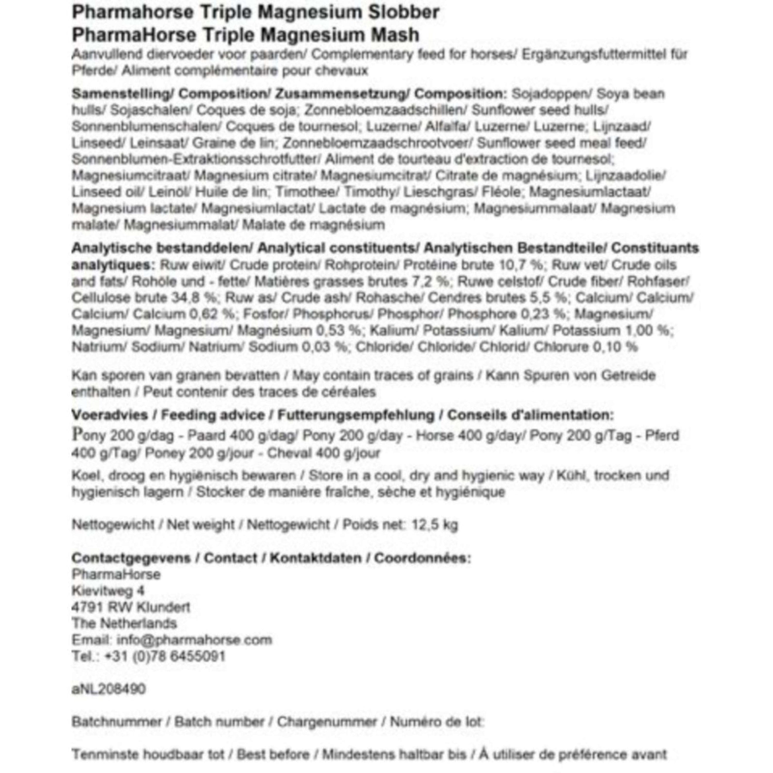 PharmaHorse Mash TripleMagnesium PharmaHorse Mash TripleMagnesium
