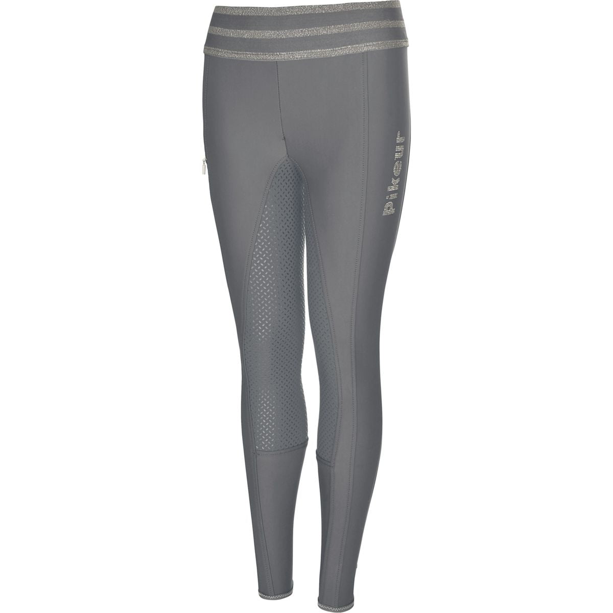 Pikeur Reitleggings Ida Athleisure Full Grip Kinder Grau/silber