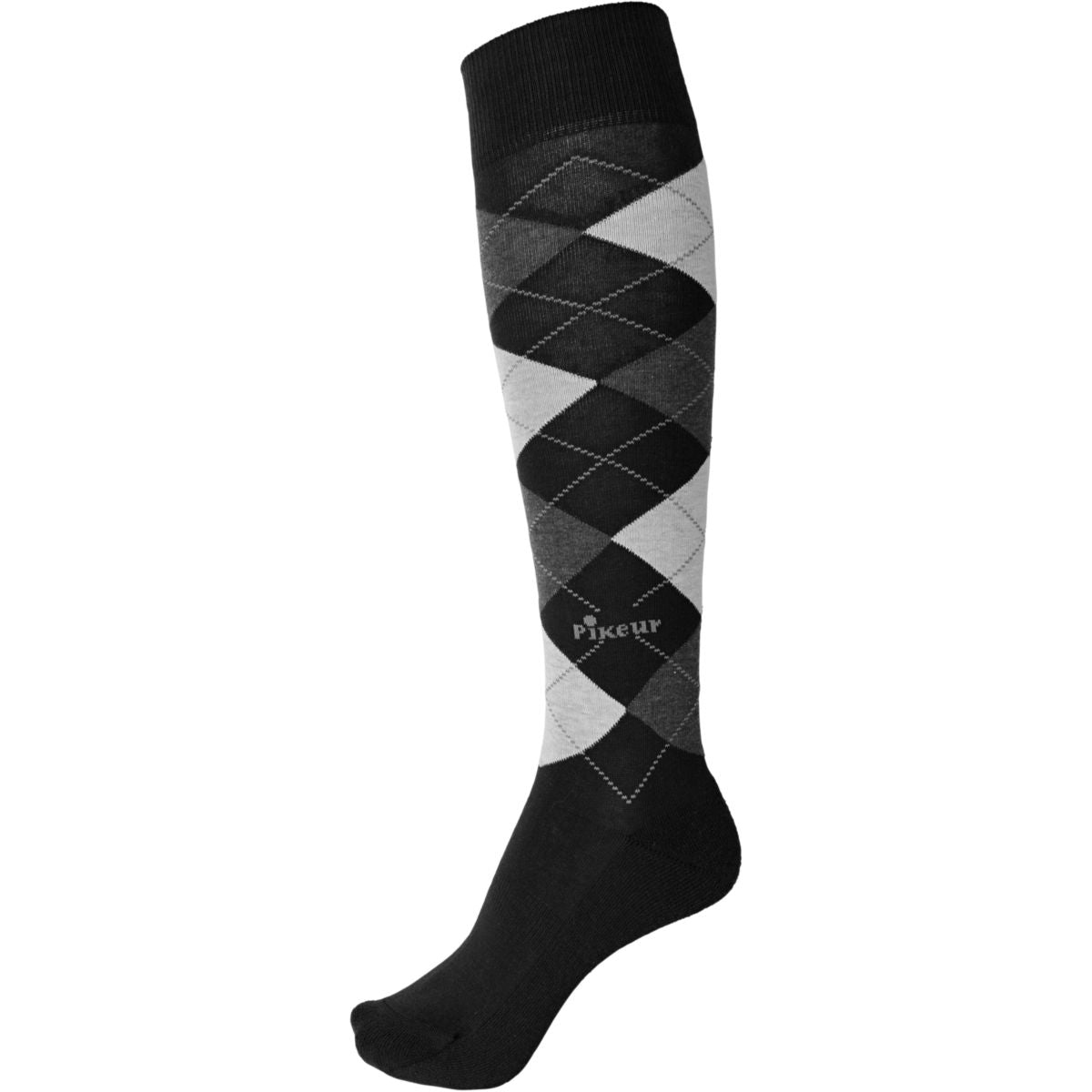 Pikeur Socken Schwarz/Grau