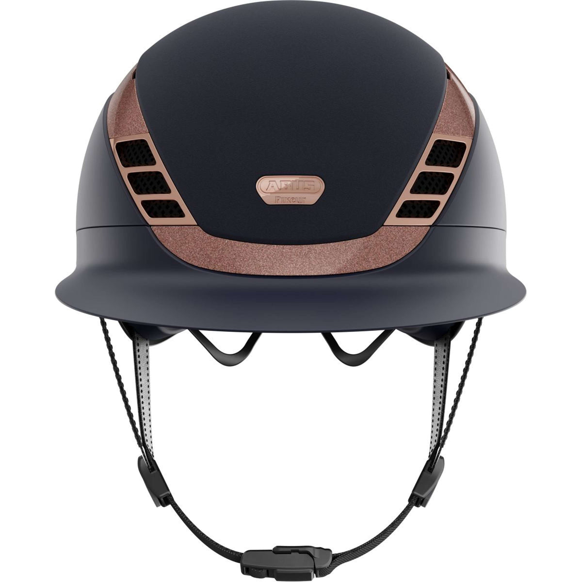 Pikeur X Abus Reithelm AirLuxe SUPREME L.V. Nachtblau/Roségold