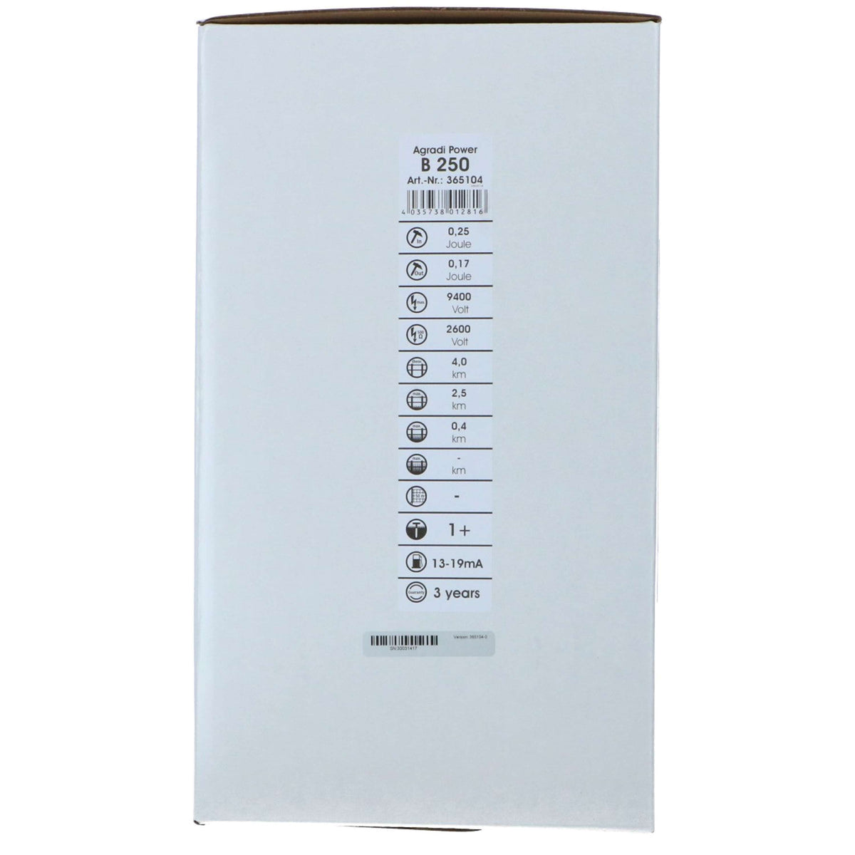 Agradi Power Batterie Agradi Power B250