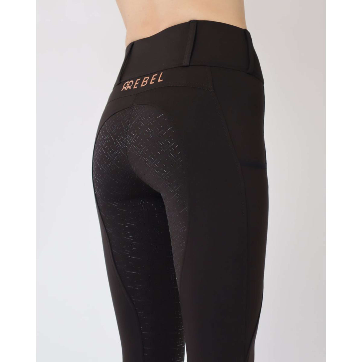 Rebel Pull On Reitleggings Bid-Chain Full Grip Schwarz