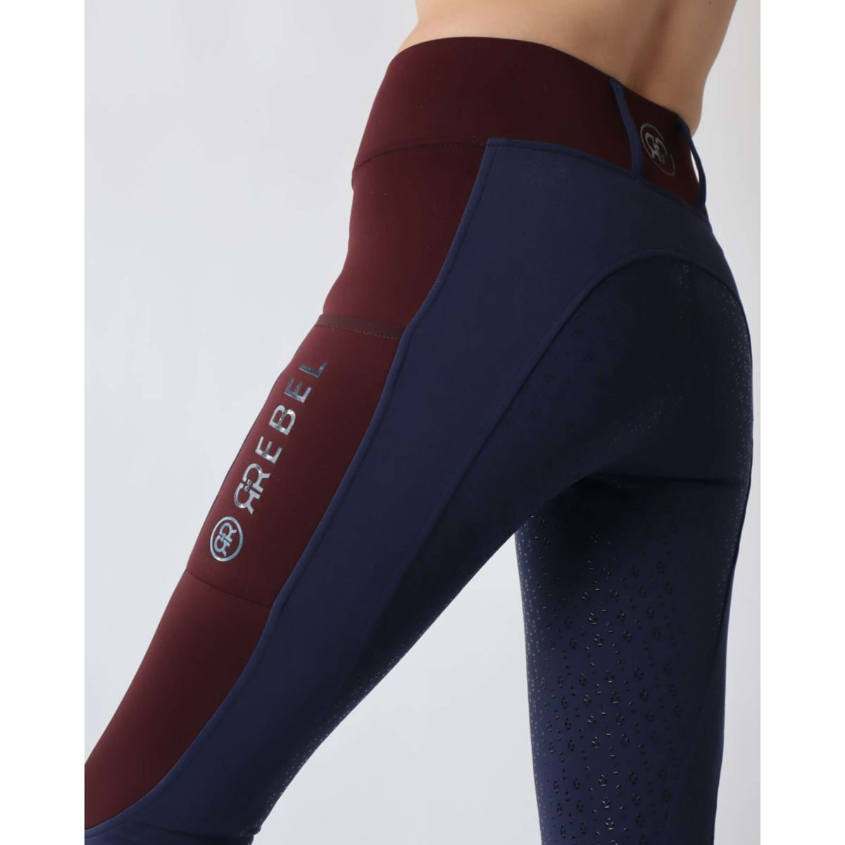 Rebel Pull On Reitleggings Full Grip Navy