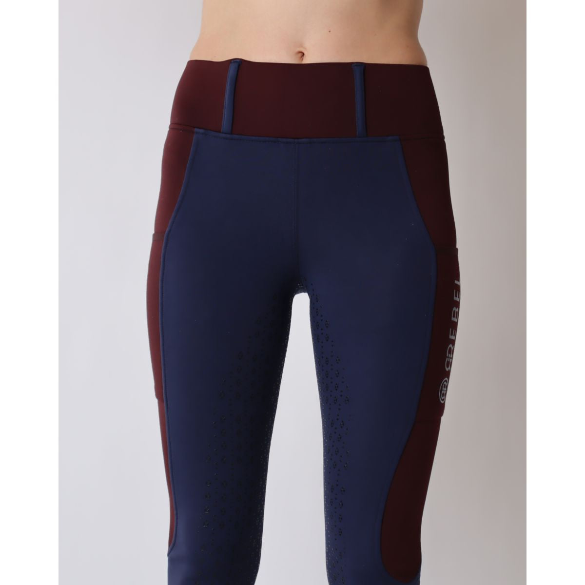 Rebel Pull On Reitleggings Full Grip Navy