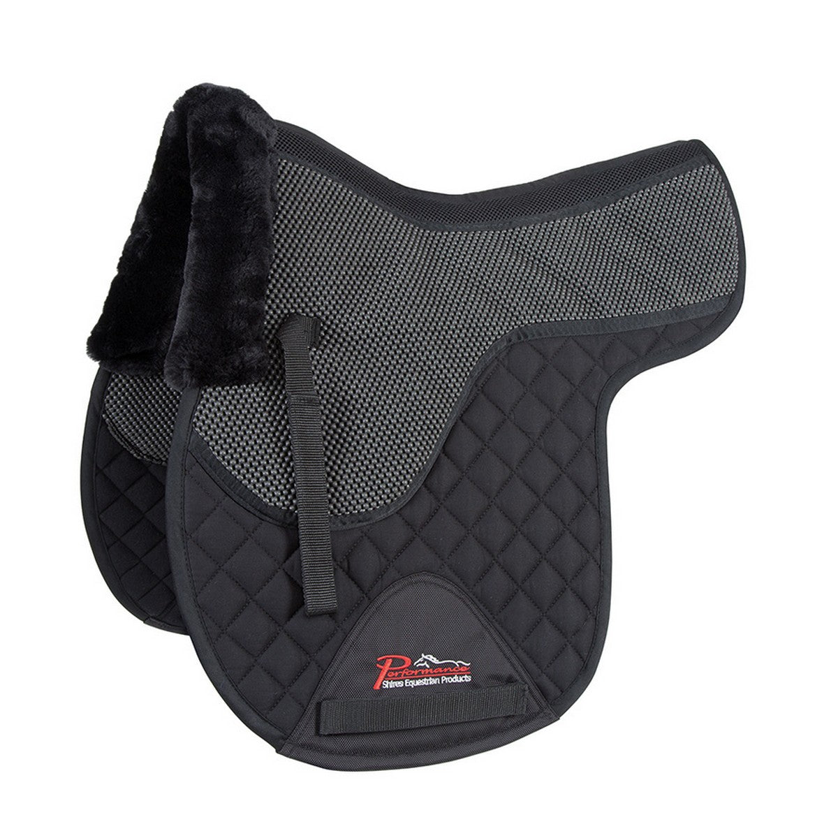 Performance by Shires Schabracke Numnah Soft Grip Sattelformig Schwarz