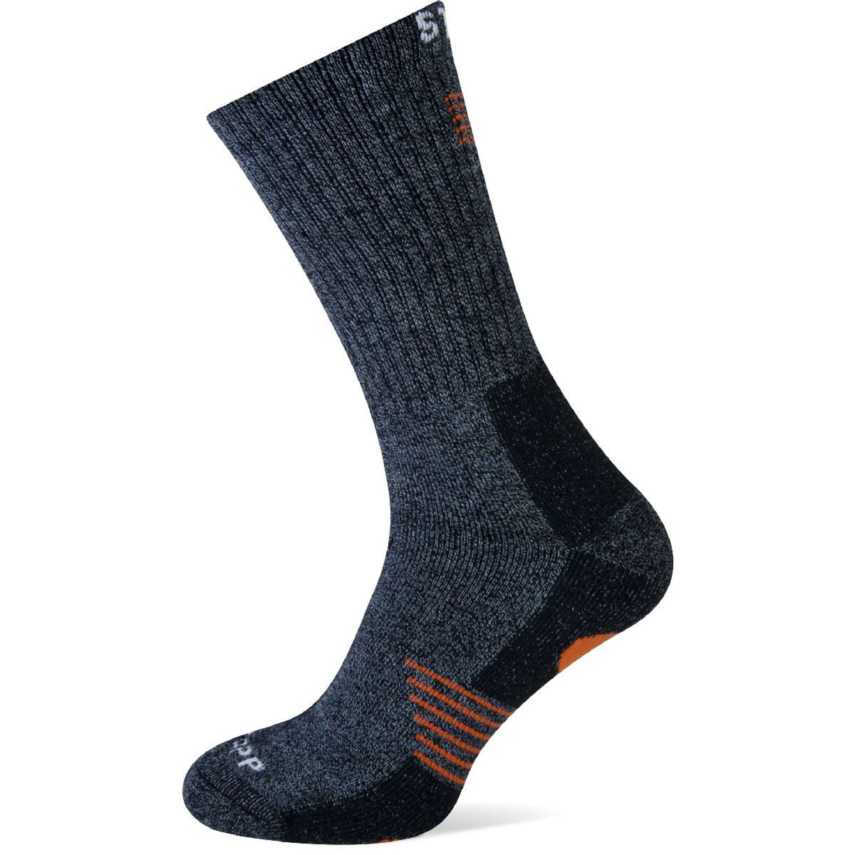 Stapp Techno Socken Bamboo Grau/Orange