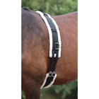 Shires Nylon Longiergurt mit Fleece Futter Schwarz