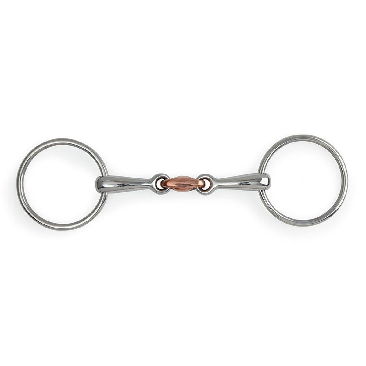 Shires Loose Ring Copper Lozenge Snaffle Edelstahl