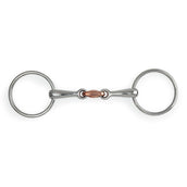 Shires Loose Ring Copper Lozenge Snaffle Edelstahl