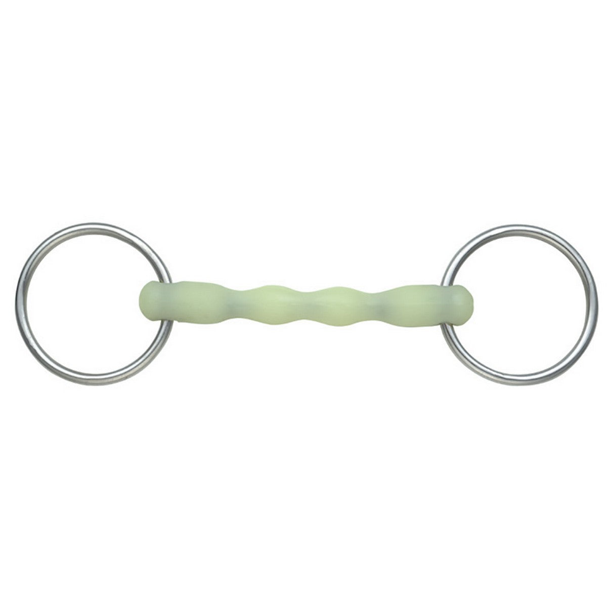 Shires Ripple Loose Ring Snaffle Equikind Pale grün