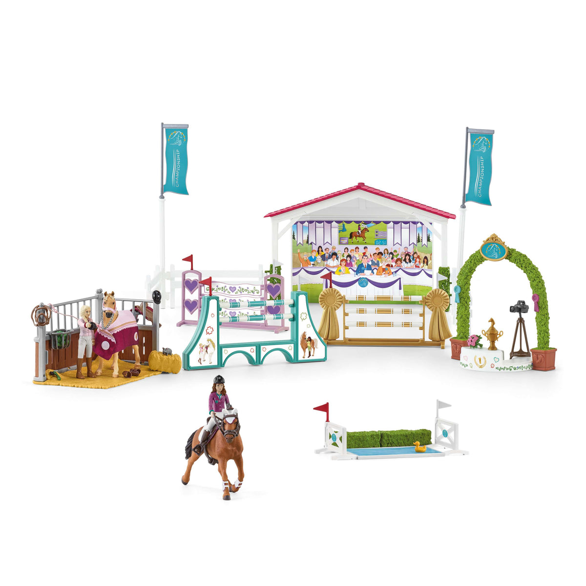 Schleich Playset Horse Club Freundschaftsturnier Regenbogen