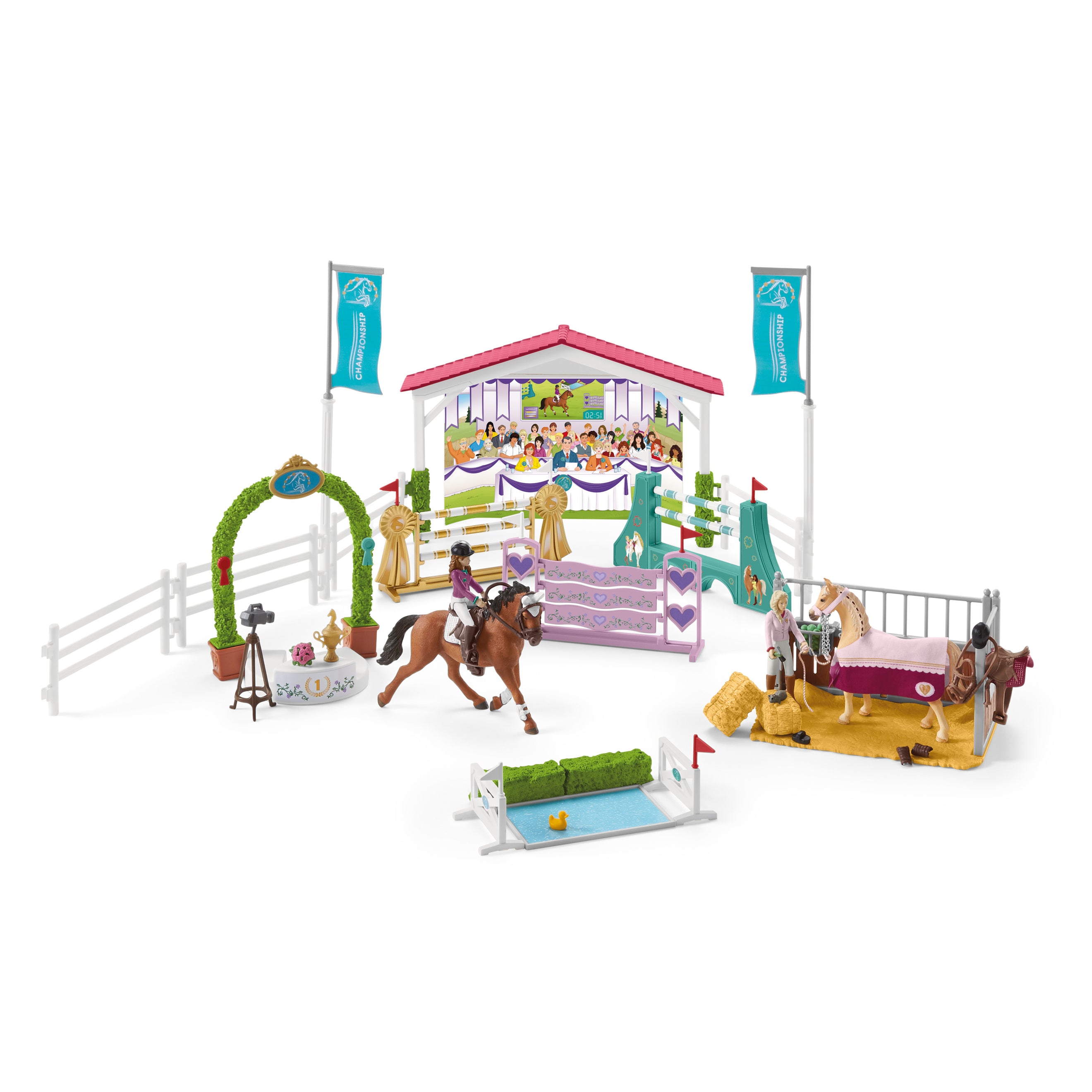 Schleich Playset Horse Club Freundschaftsturnier Regenbogen