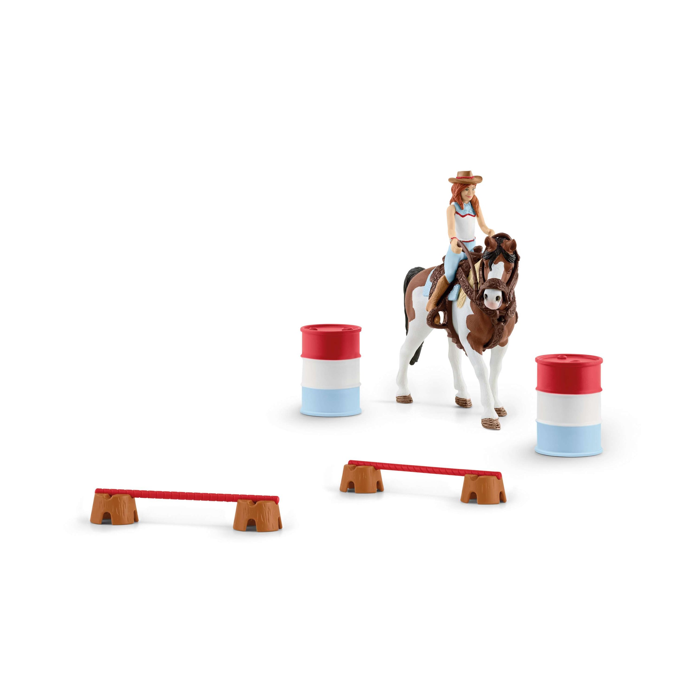 Schleich Playset Horse Club Horse Club Hannahs Western-Reitset Braun/Weiß