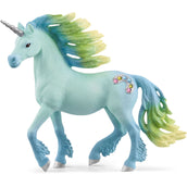 Schleich Figur Bayala Zuckerwatte Einhorn Hengst Blau/Grün