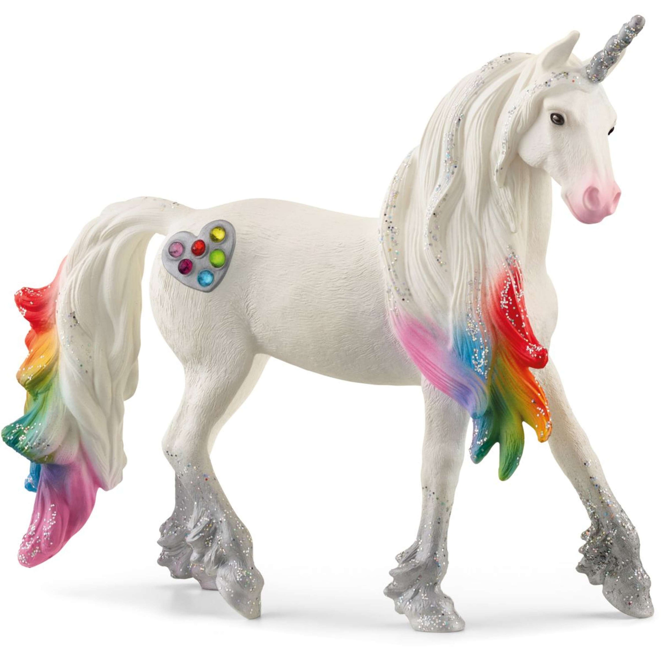 Schleich Figur Bayala Regenbogeneinhorn, Hengst Regenbogen