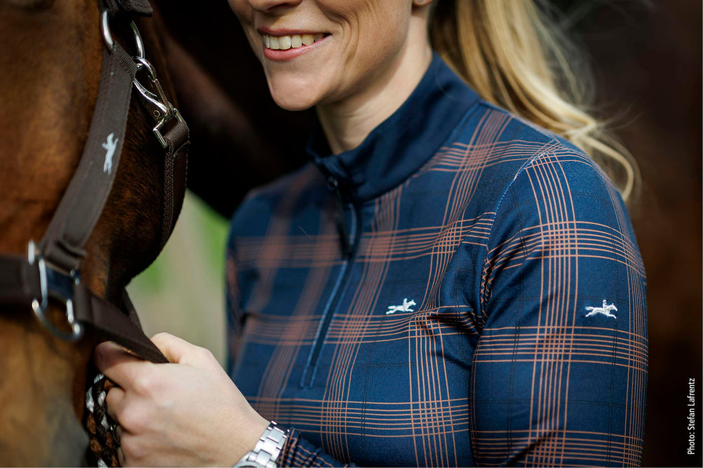 Schockemöhle Shirt SPXandra Navy Check