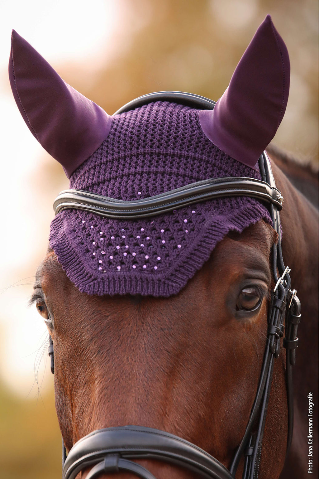 Schockemöhle Fliegenhaube Elegant Spark Dunkelviolett