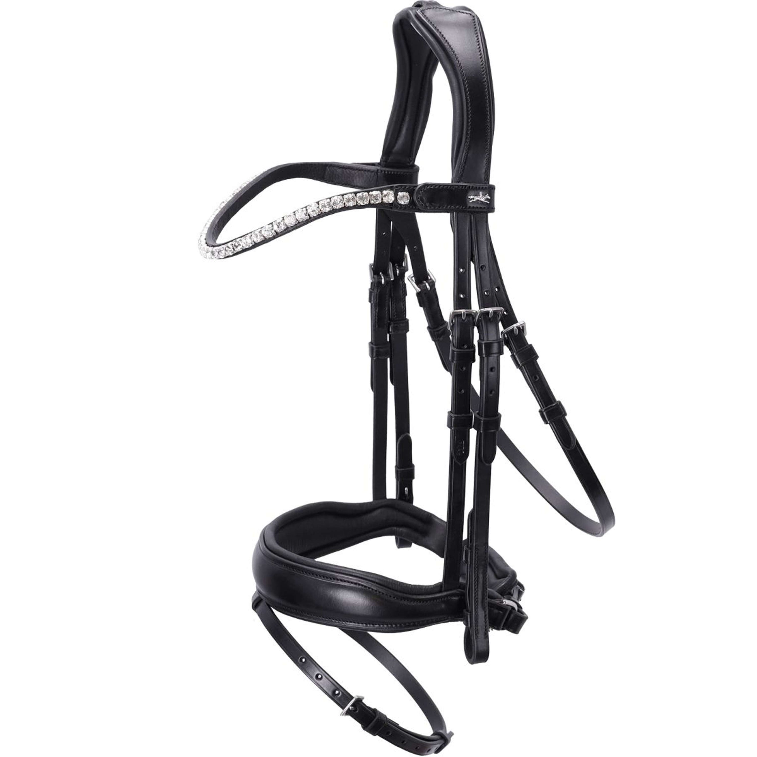 Schockemöhle Zaum Siena Schwarz/Silber Schockemöhle Zaum Siena Schwarz/Silber