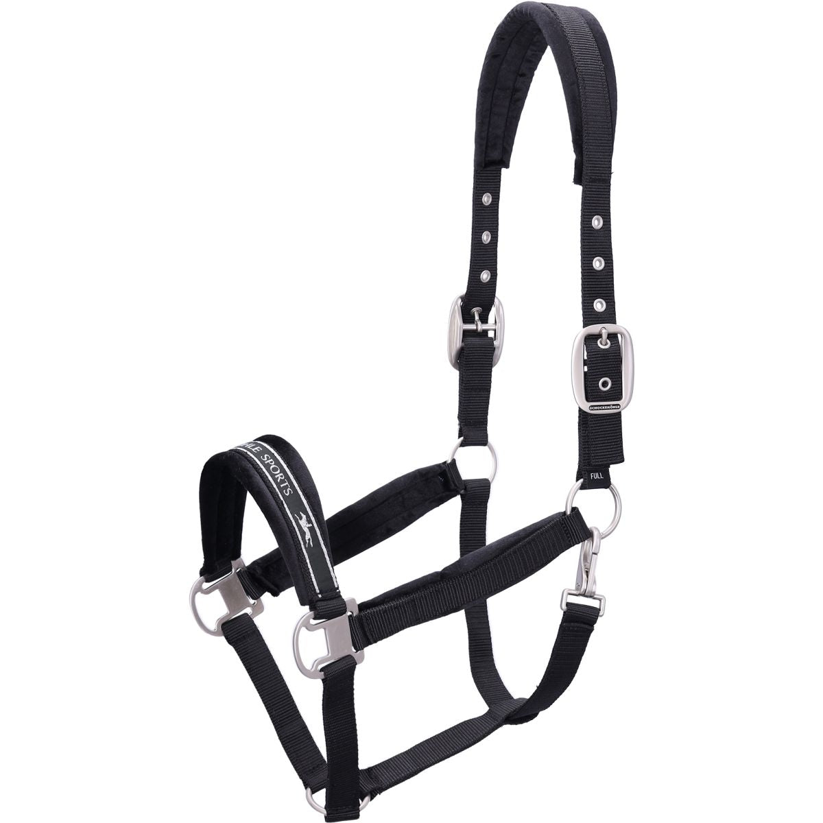 Schockemöhle Halfter SP Soft Velvet Style Dunkelgrau