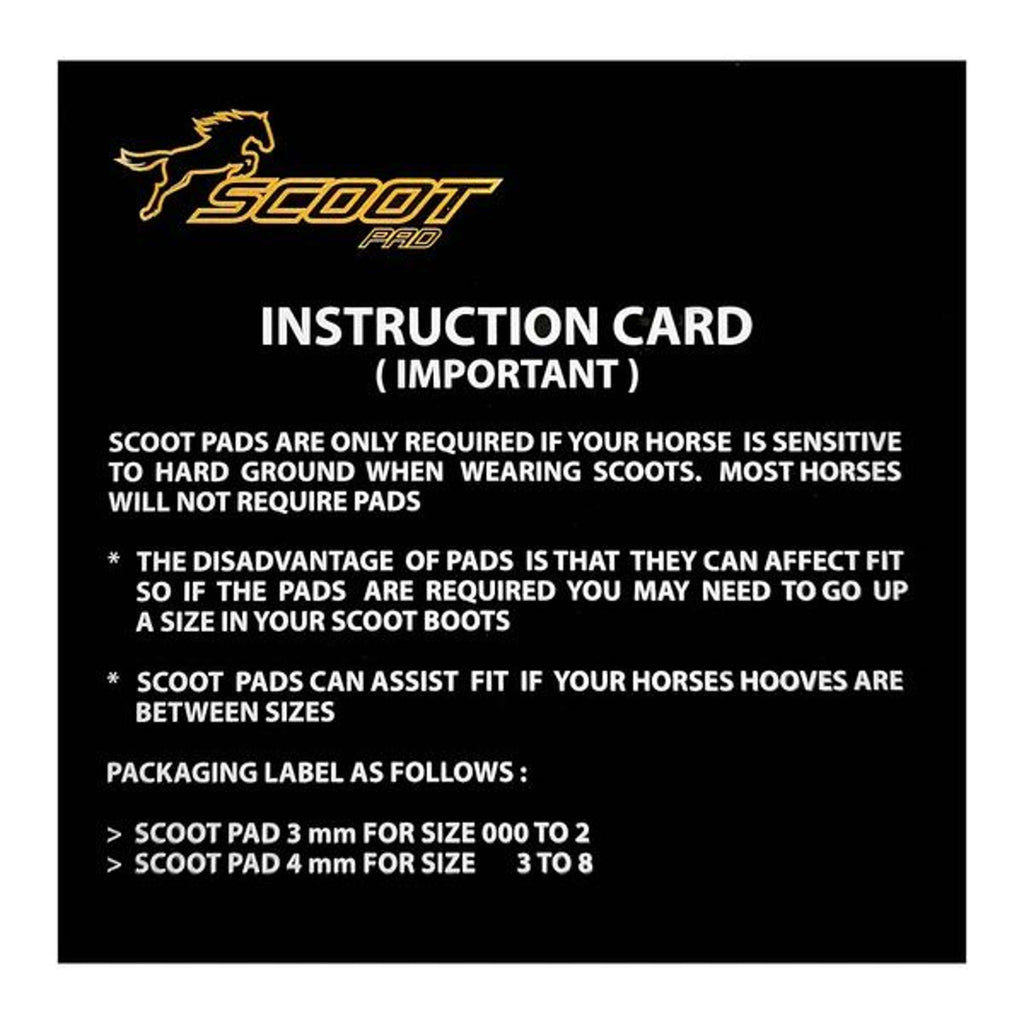 Scoot Boot Pads Schwarz