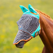 Shires Fliegenmaske Dünnes Netz mit Ohren und Nase Zebra